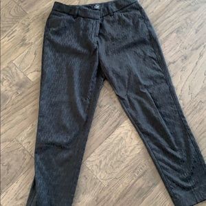 Slim textured satin pants